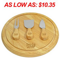 Wood Entertaining Cheese Set